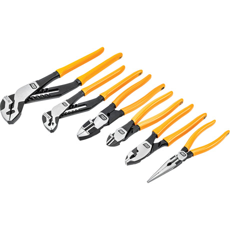 PITBULL Dipped Handle Mixed Plier Set, 6 Pieces