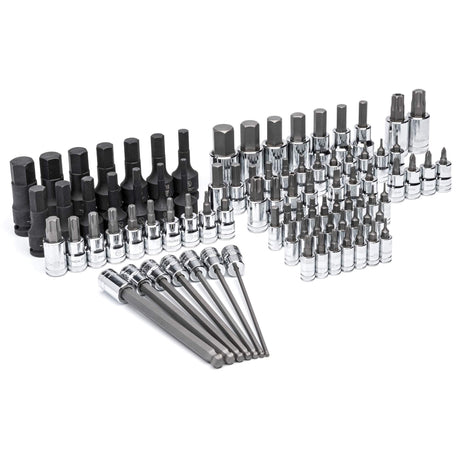 SAE Bit Socket Set in Foam Storage Tray, 88 Pcs