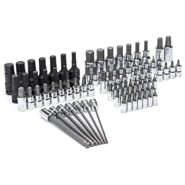 SAE Bit Socket Set in Foam Storage Tray, 88 Pcs