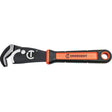 Self-Adjusting Dual Material Pipe Wrench, 1-1/2" Jaw Capacity, 12" Long, Black Oxide Finish, Cushion Handle