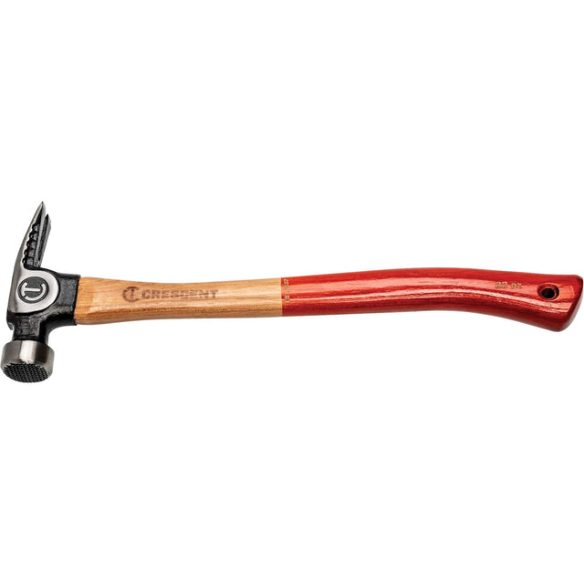 Milled-Face Framing Hammer, 22 oz., Wood Handle, 18" L