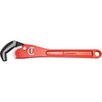 Self-Adjusting Steel Pipe Wrench, 2-1/2" Jaw Capacity, 16" Long, Powder Coated Finish, Non-Ergonomic Handle