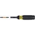 15-in-1 Ratcheting Impact-Rated Multi-Bit Torsion Zone Screwdriver, 9-1/2" L, Cushion Grip Handle