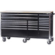 HDRC7220 HD Series Roller Cabinet, 20 Drawers, 72" W x 24" D x 42-3/10" H, Black