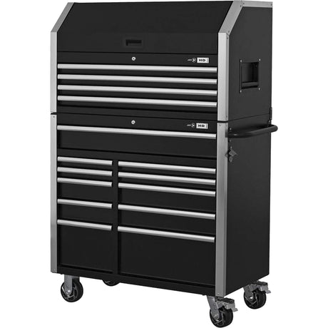 HDCC-4115 HD Series Toolbox Combo, 21-1/2" D x 44-1/5" W x 63-3/10" H, Black