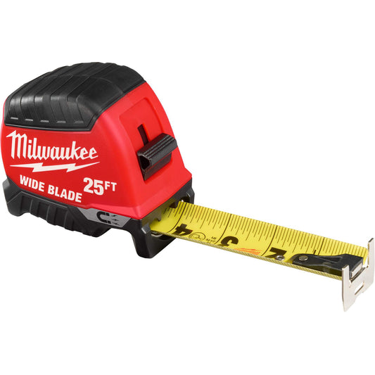 Wide Blade Magnetic Measuring Tape, 1-3/8" x 25'
