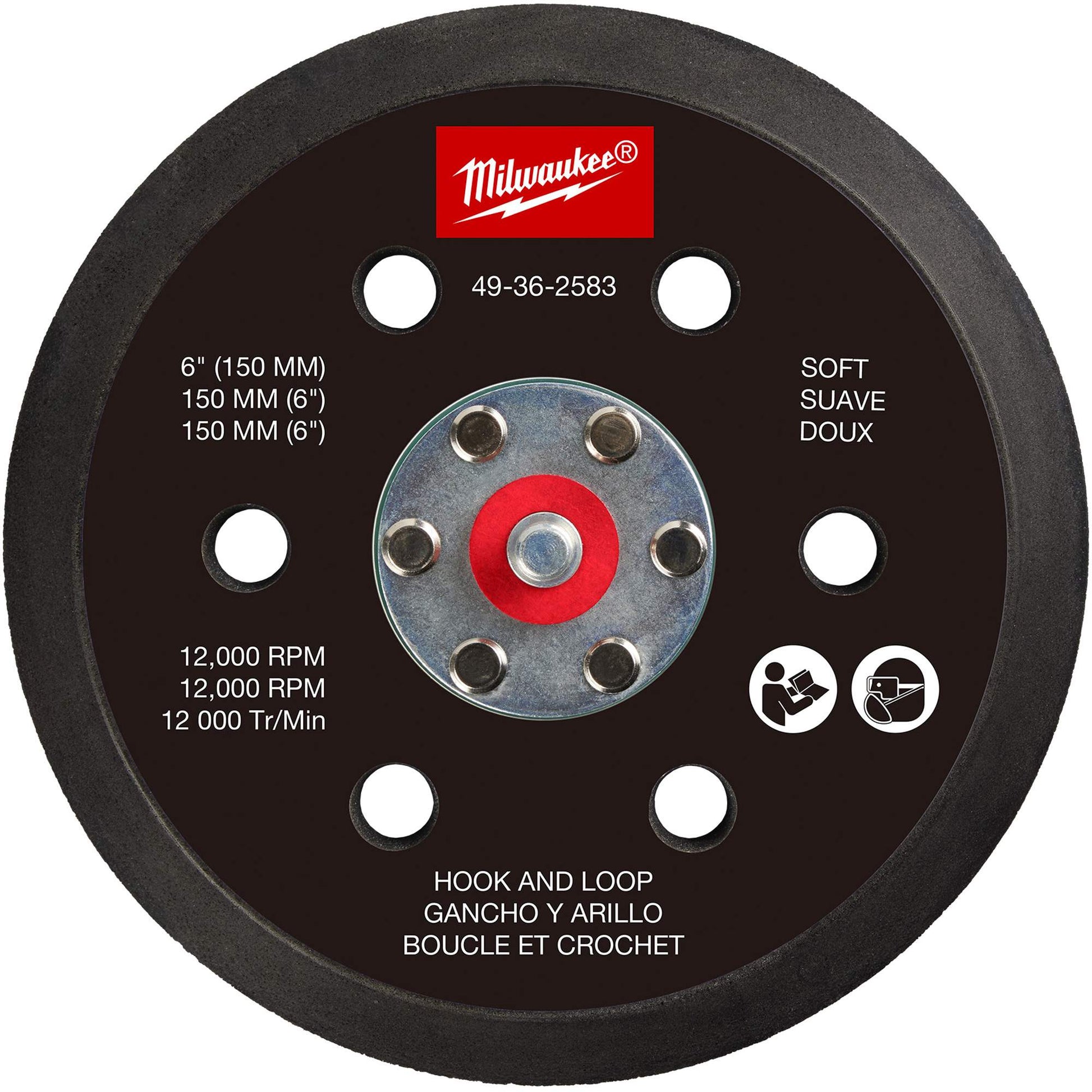 Soft Hook and Loop Sander Backing Pad