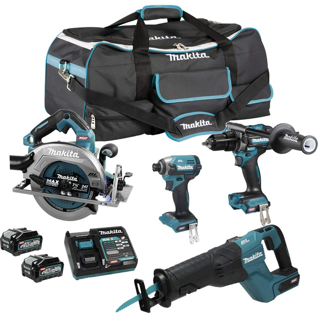 XGT Brushless 4-Tool Combo Kit, Lithium-Ion, 40 V