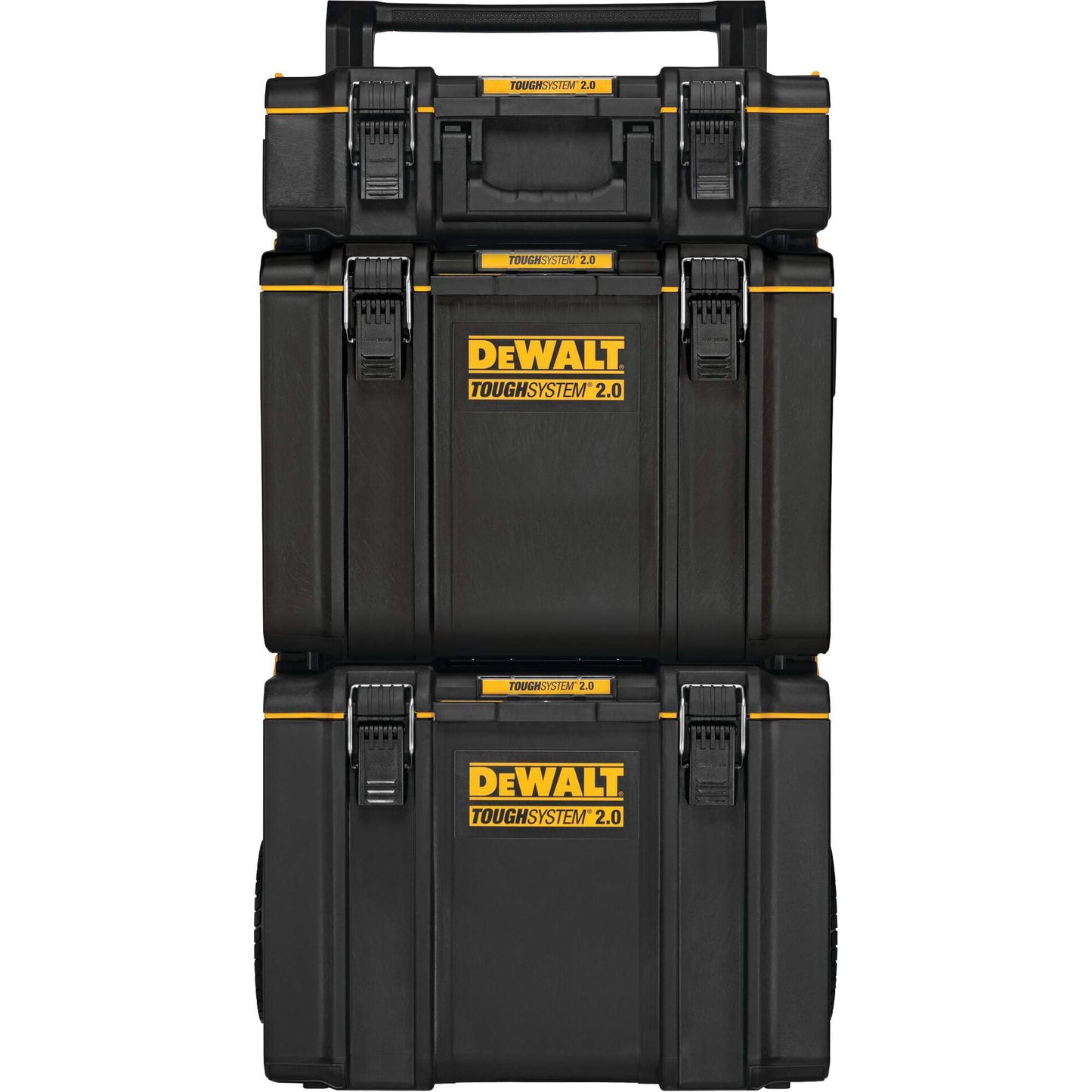 TOUGHSYSTEM® 2.0 Rolling Tower, 24" x 20-2/5" x 34-1/2", Black/Yellow