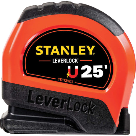 High-Visibility Magnetic LEVERLOCK® Tape Measure, 25', Imperial Graduations