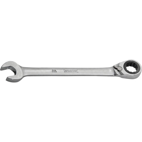 Combination Reversible Ratcheting Wrench, 12 Point, Polished Finish