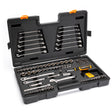 1/4" & 3/8" Drive 72-Tooth, 6-Point Professional Tool Set, 138 Pieces