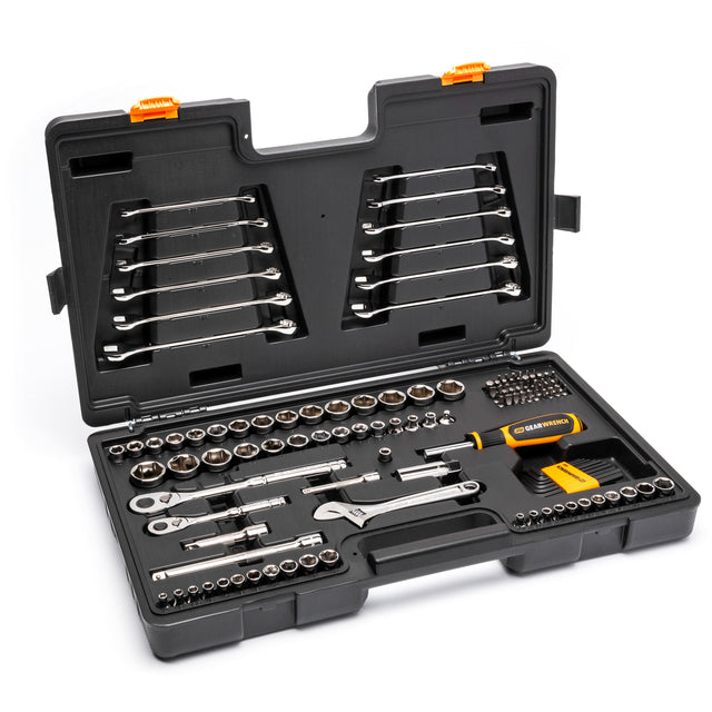 1/4" & 3/8" Drive 72-Tooth, 6-Point Professional Tool Set, 138 Pieces