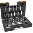 3/8” Drive 72-Tooth, 12-Point Drive Mechanics Tool Set, 36 Pieces