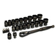 Pass-Thru™ Ratchet & Socket Set, 25 Pcs, 3/8" Drive Size
