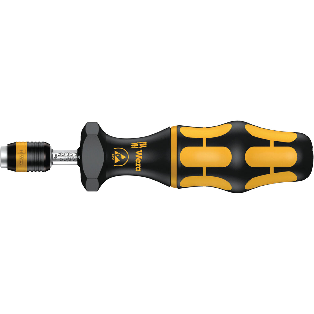 Series 7400 ESD Kraftform Adjustable Torque Screwdriver, 2.5 -29 Ft.-lbs. Torque Range, 6" Length