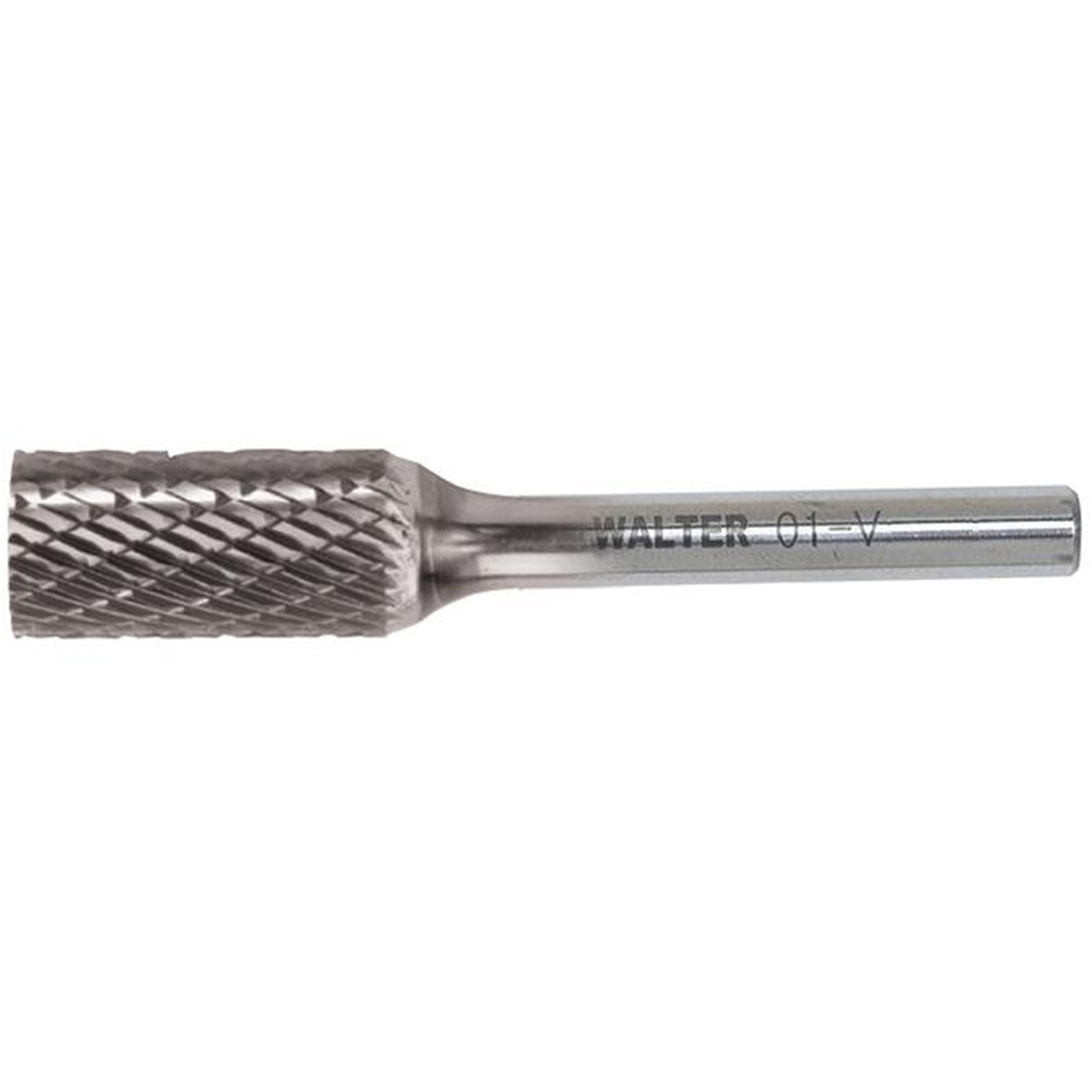 Double Cut Cylindrical Carbide Burr, 1/4" Dia., 1/4" Shank, 5/8" Depth of Cut