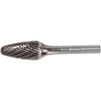 Double Cut Tree Carbide Burr, 1/2" Dia., 1" Depth of Cut