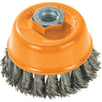 Wire Cup Brush, 3" Dia. x 5/8"-11 Arbor