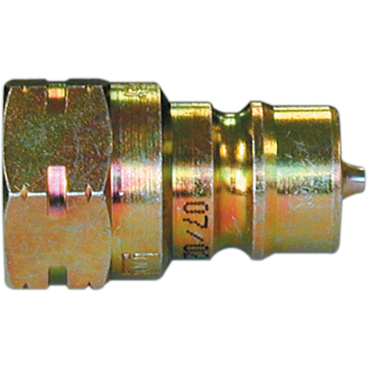Hydraulic Quick Coupler - Plug, Steel, 3/8" Dia.