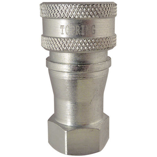 Hydraulic Quick Coupler - Steel Manual Coupler, Brass/Stainless Steel