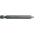 1/4" Square Recess Power Bits, Square, #1 Tip, 1/4" Drive Size, 2-3/4" Length