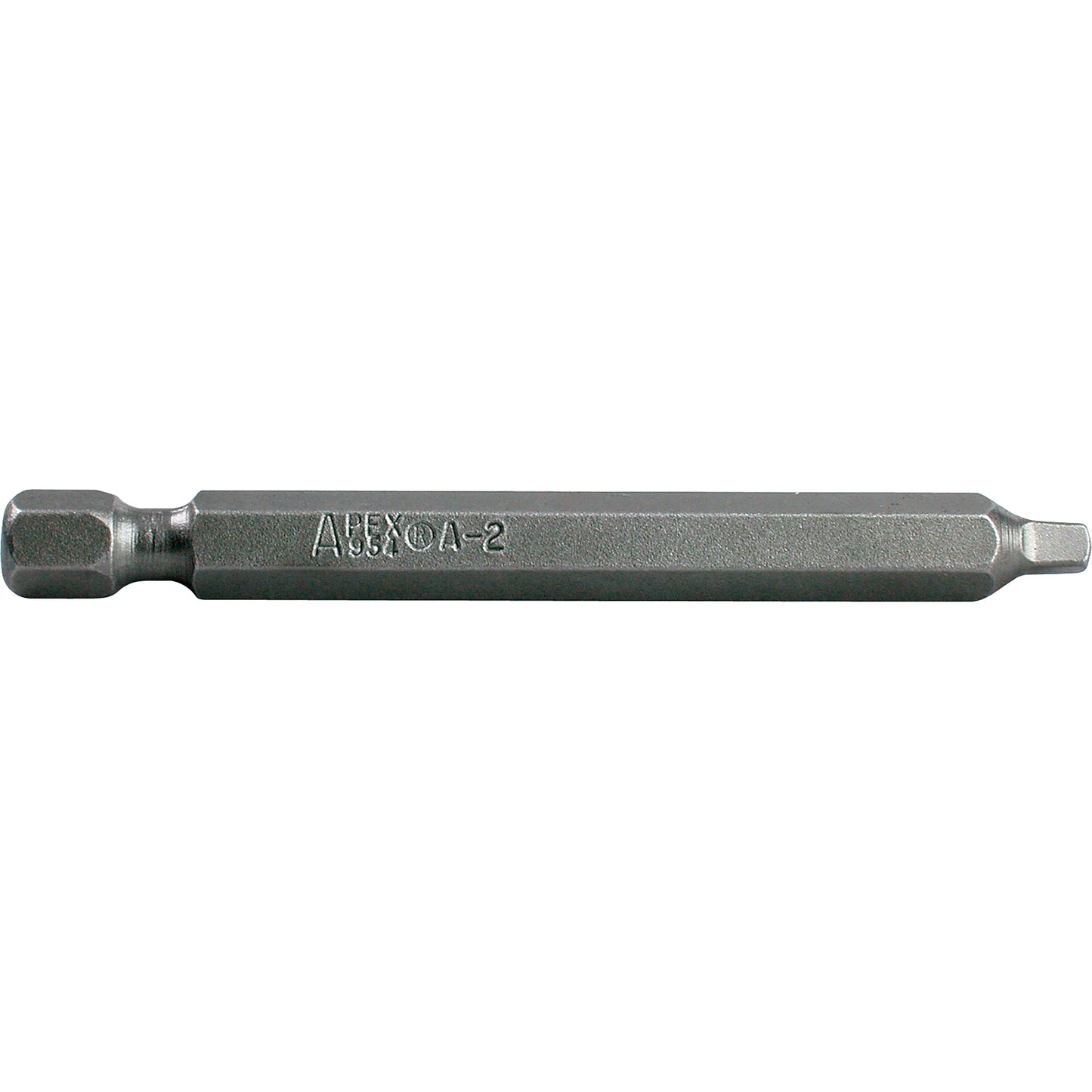 1/4" Square Recess Power Bits, Square, #0 Tip, 1/4" Drive Size, 6" Length