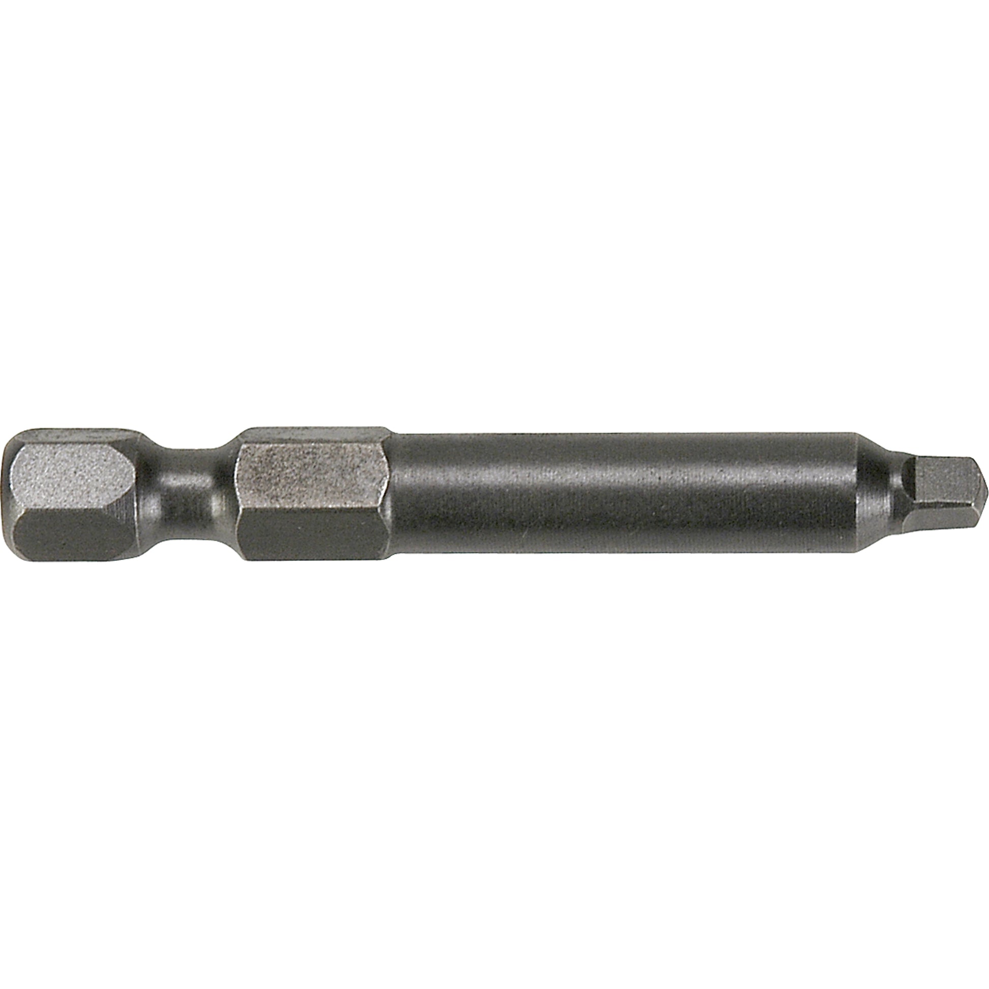1/4" Square Recess Turned Body Power Bits, Square, #1 Tip, 1/4" Drive Size, 3-1/2" Length