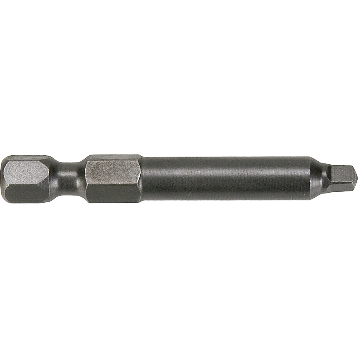 1/4" Square Recess Turned Body Power Bits, Square, #2 Tip, 1/4" Drive Size, 1-15/16" Length