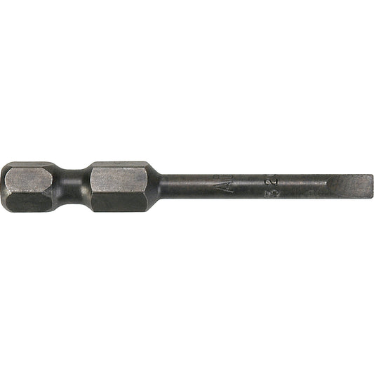 1/4" Slot Power Bits, Slot, 6/32" Tip, 1/4" Drive Size, 2-3/4" Length