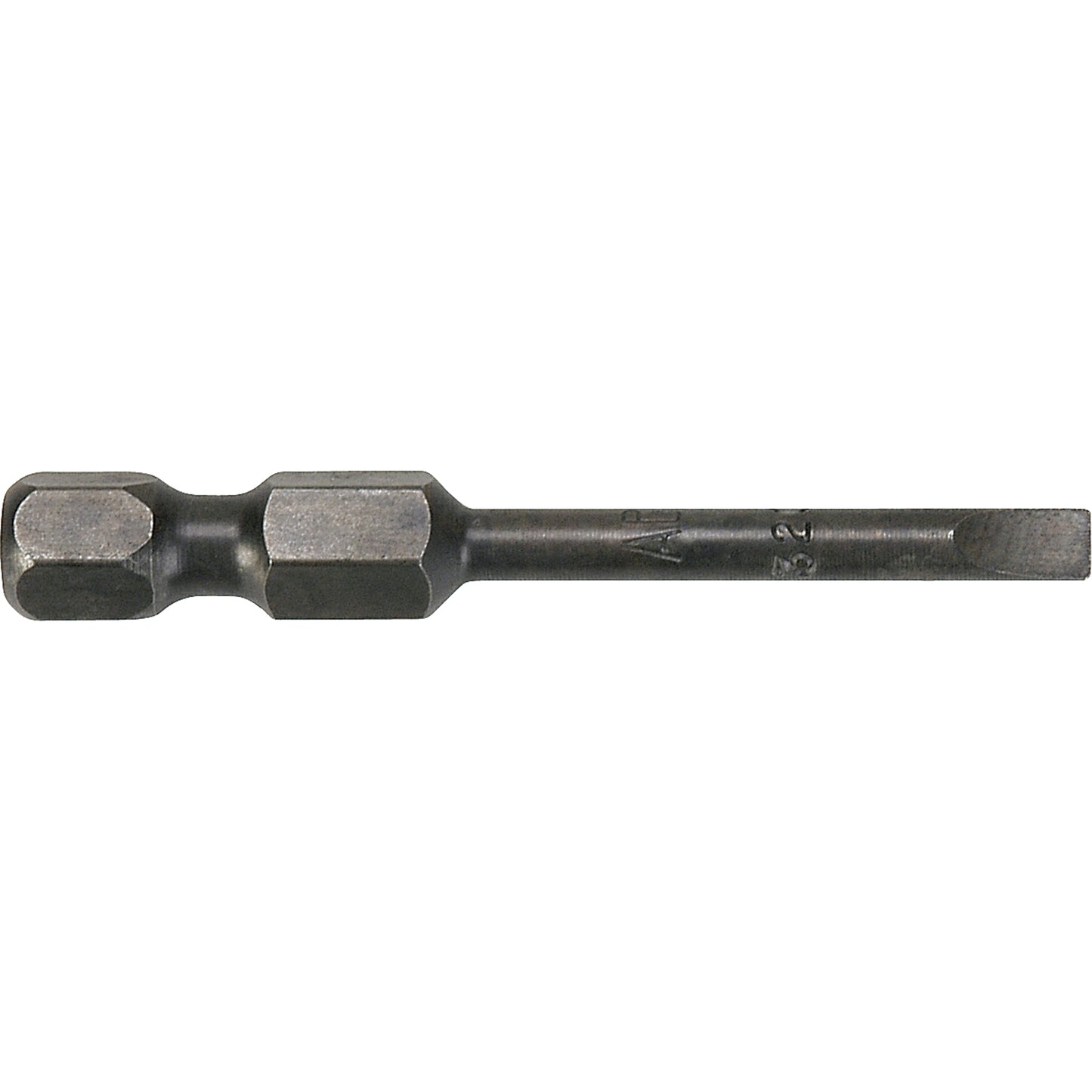 1/4" Slot Power Bits, Slot, 9/32" Tip, 1/4" Drive Size, 3-1/2" Length