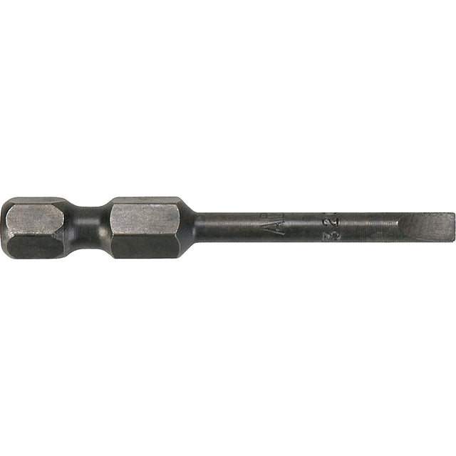 1/4" Slot Power Bits, Slot, 2/16" Tip, 1/4" Drive Size, 4" Length