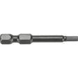 1/4" Metric Hex Power Bits, Hex, 5 mm Tip, 1/4" Drive Size, 4" Length