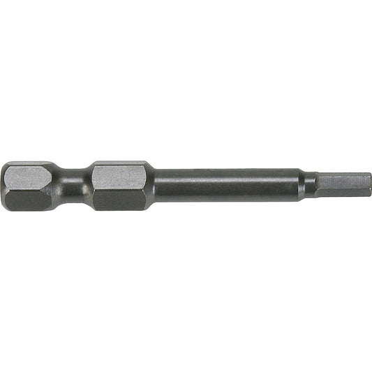 1/4" Metric Hex Power Bits, Hex, 2 mm Tip, 1/4" Drive Size, 1-15/16" Length
