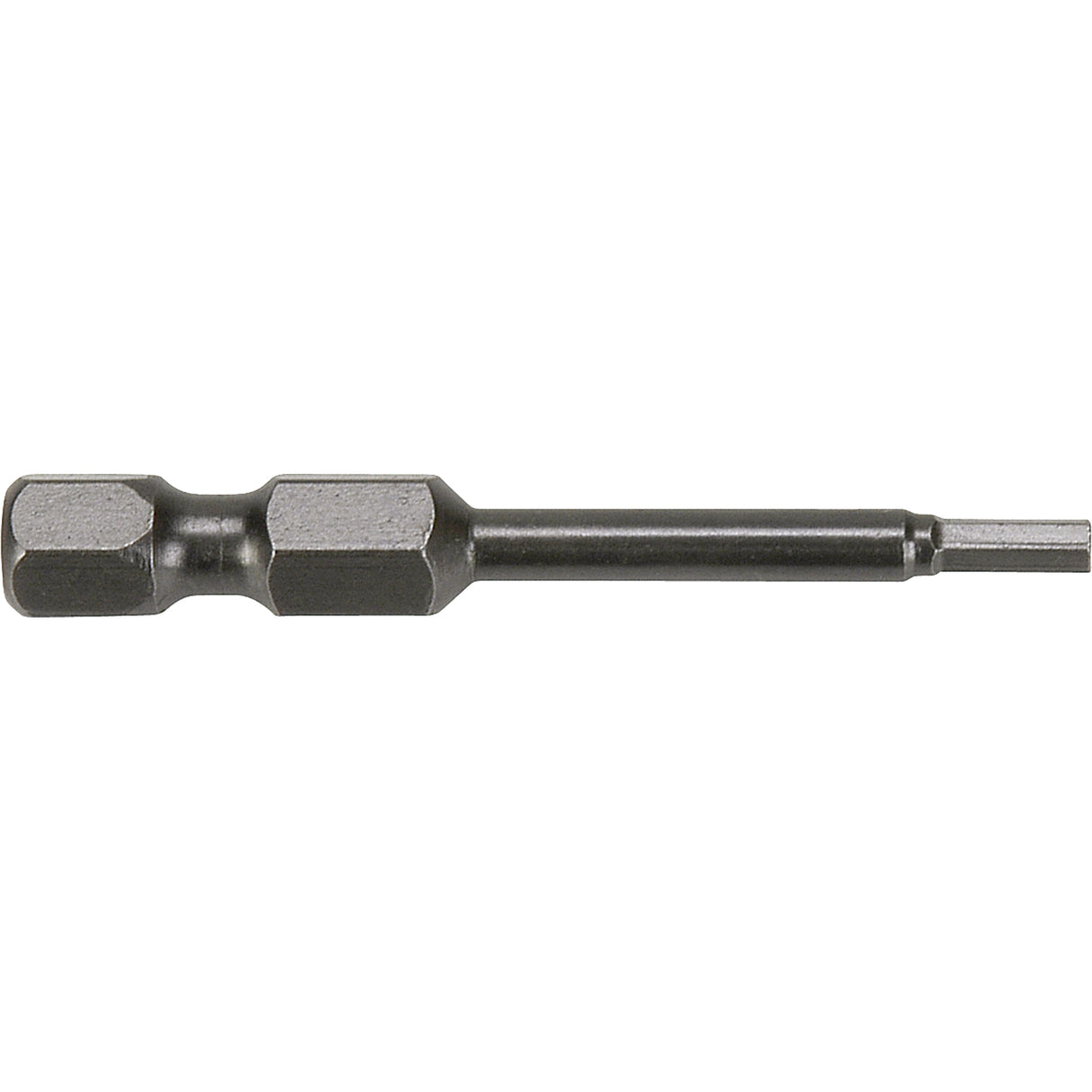 1/4" Sae Hex Power Bits, Hex, 1/8" Tip, 1/4" Drive Size, 3-1/2" Length