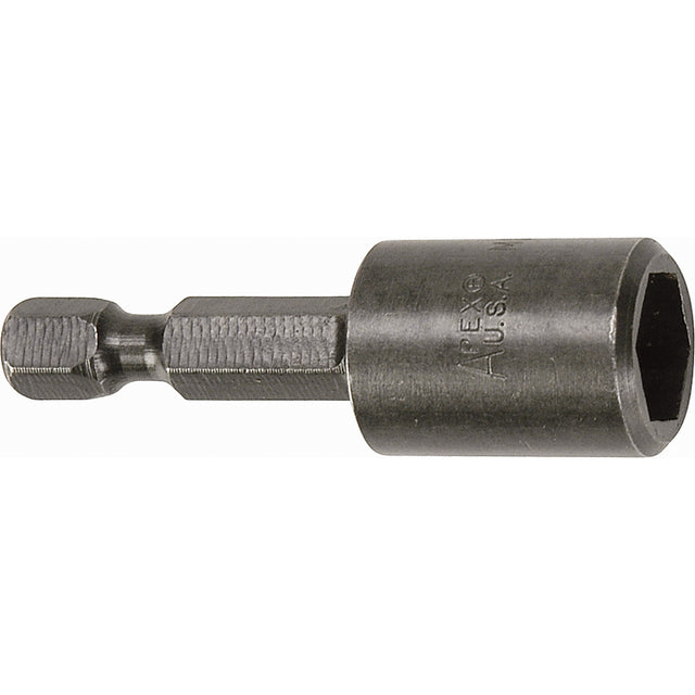 Nutsetter For SAE Sheet Metal Screws, 1/4" Tip, 1/4" Drive, 2-14/25" L, Non-Magnetic