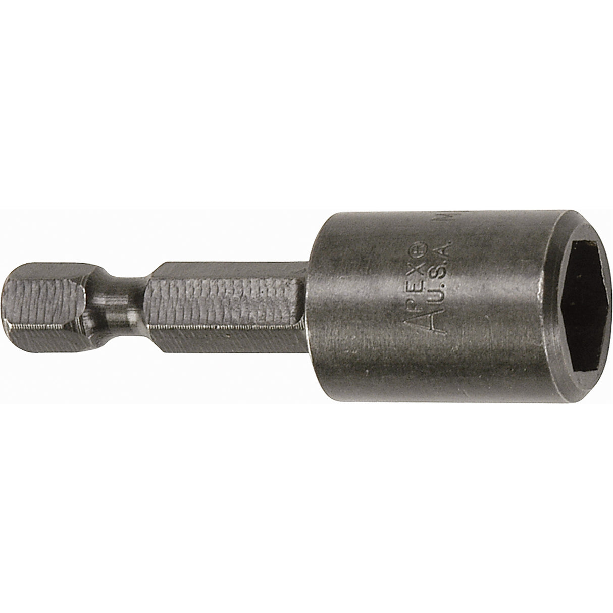 Nutsetter For SAE Sheet Metal Screws, 5/16" Tip, 1/4" Drive, 1-3/4" L, Magnetic