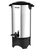 VEVOR Commercial Coffee Urn, 50 Cups Stainless Steel Large Coffee Dispenser, 1000W 110V Electric Coffee Maker Urn For Quick Brewing, Hot Water Urn with Detachable Power Cord for Easy Cleaning, Silver VEVOR