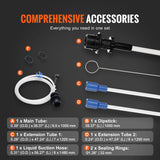 VEVOR Fluid Extractor, 1.74 Gallons (6.5 Liters), Pneumatic/Manual Oil Changer Vacuum Fluid Extractor with Dipstick and Suction Hose, Oil Extractor Change Pump for Automotive Fluids Vacuum Evacuation VEVOR