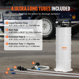 VEVOR Fluid Extractor, 1.74 Gallons (6.5 Liters), Pneumatic/Manual Oil Changer Vacuum Fluid Extractor with Dipstick and Suction Hose, Oil Extractor Change Pump for Automotive Fluids Vacuum Evacuation VEVOR