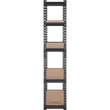 VEVOR Storage Shelving Unit, 5-Tier Adjustable, 2000 lbs Capacity, Heavy Duty Garage Shelves Metal Organizer Utility Rack, Black, 30" L x 12" W x 60" H for Kitchen Pantry Basement Bathroom Laundry VEVOR