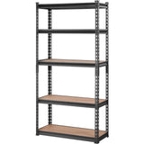 VEVOR Storage Shelving Unit, 5-Tier Adjustable, 2000 lbs Capacity, Heavy Duty Garage Shelves Metal Organizer Utility Rack, Black, 30" L x 12" W x 60" H for Kitchen Pantry Basement Bathroom Laundry VEVOR
