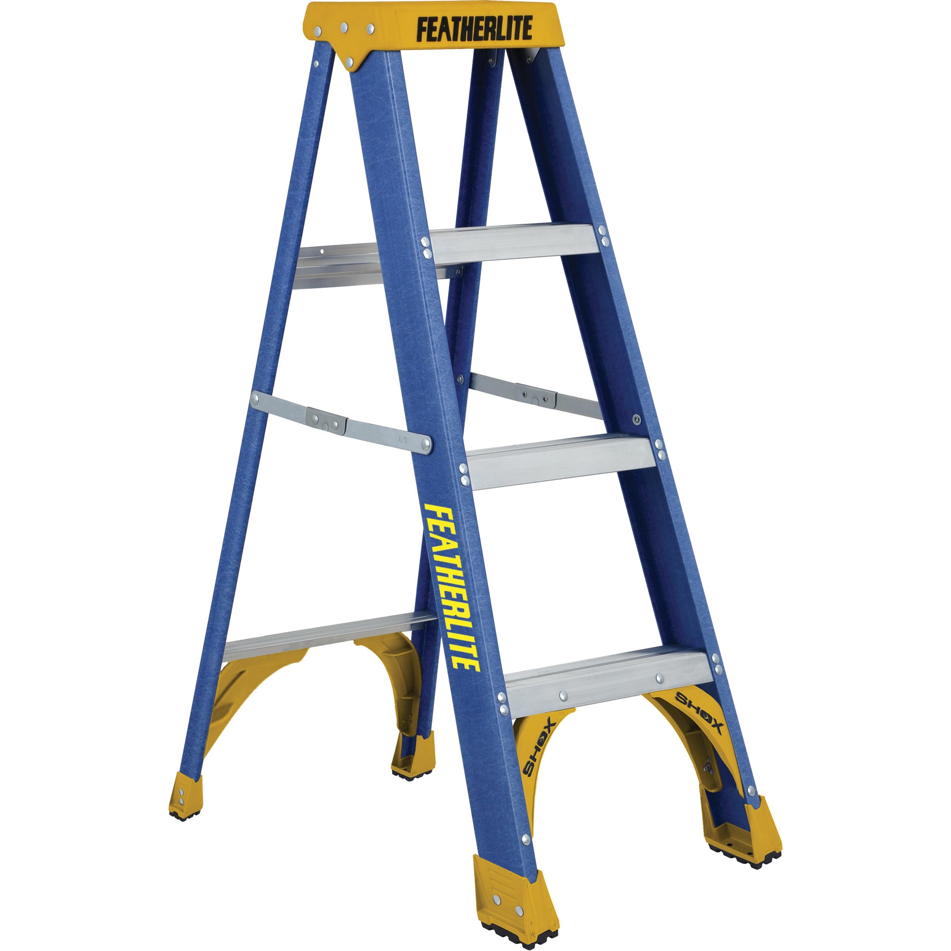 Industrial Duty Stepladders (6300 Series), 4', Fibreglass, 250 lbs. Capacity, Type 1