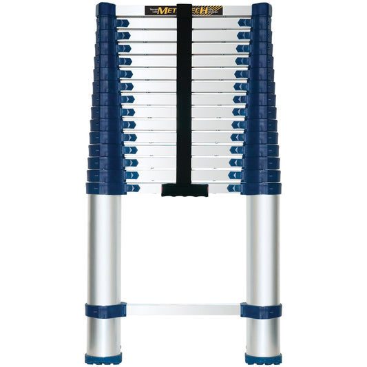 Telescopic Ladder, 3' - 15.5', Aluminum, 250 lbs. Capacity, Type 1