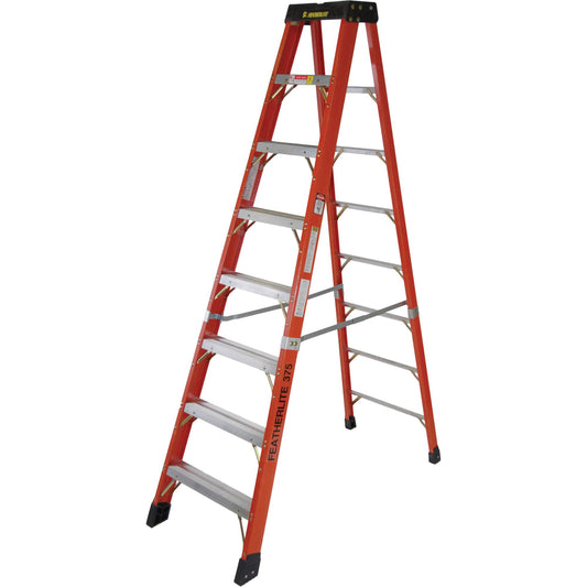 Industrial Extra Heavy-Duty Stepladders (6800 AA Series), 8', Fibreglass, 375 lbs. Capacity, Type 1AA