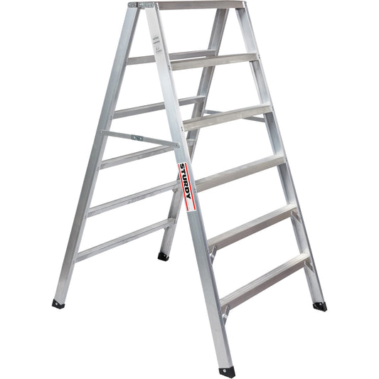 Saw Horse, 6' H x 30" W x 300 lbs. Capacity, Aluminum