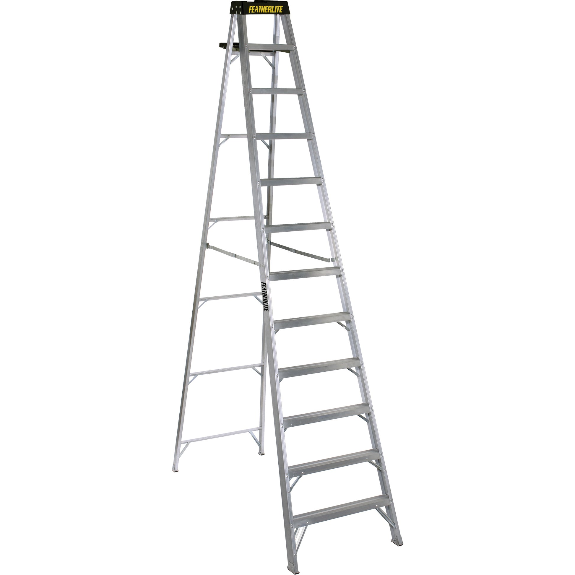 3400 Series Industrial Extra Heavy-Duty Step Ladder, 12', Aluminum, 300 lbs. Capacity, Type 1A