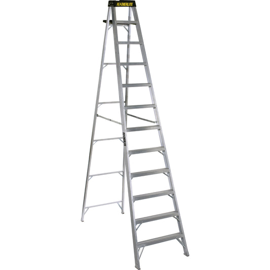 3400 Series Industrial Extra Heavy-Duty Step Ladder, 12', Aluminum, 300 lbs. Capacity, Type 1A