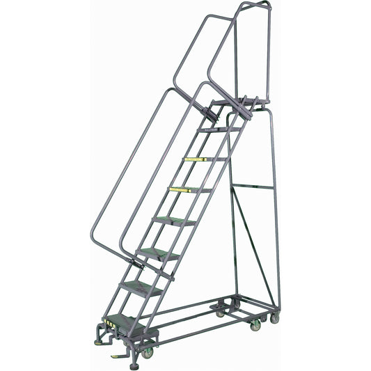 All Directional Ladders, 12 Steps, 24" Step Width, 120" Platform Height, Steel
