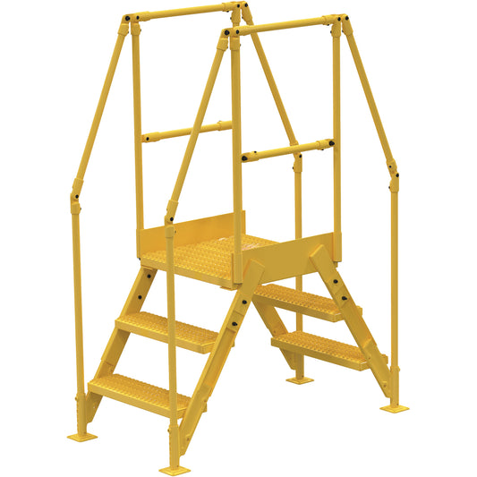 Crossover Ladder, 66-1/2" Overall Span, 30" H x 36" D, 24" Step Width